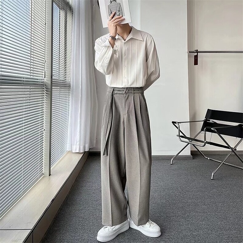 高级感男装长袖衬衫2025秋季轻熟韩风纯色衬衣潮流男士帅气上衣服,男装衬衫,星座715-4