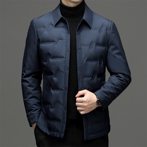 冬季男商务休闲羽绒服加厚保暖外套中年宽松男装YY072211-P205图片