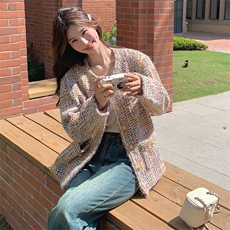 法式浪漫碎花连衣裙女小个子2025春秋新款气质减龄海边度假风裙子，女装短外套，天使之佳话