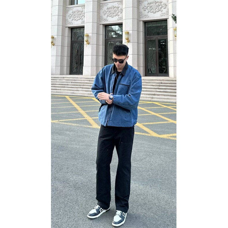 底特律工装夹克短款古着美式复古潮牌cleanfit外套男春秋P11-P85,男装夹克,星座1007（原301D）