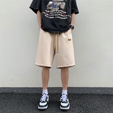 DK102P28港风运动休闲裤美式高街五分裤宽松直通短裤，男装牛仔裤，星座1204-3