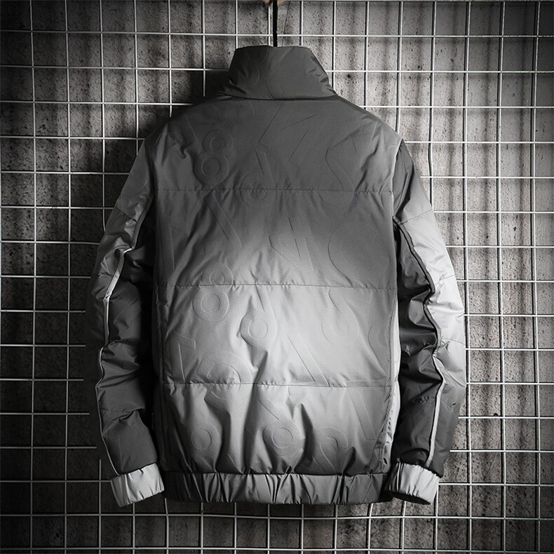 冬季短款羽绒服男渐变保暖外套80%白鸭绒A313-Y9910-P175控价268,男装羽绒服,电商A313