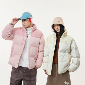 现货新款潮牌棉袄外套玉米格加厚棉衣面包服 A436-0899-P80图片