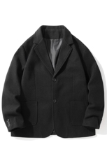 N6169/P95加棉P105冬季新开叉呢料毛呢西服男宽松外套上衣呢大衣，男装毛呢大衣，电商A141