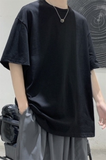 DF292-TP16纯色T恤男短袖休闲情侣百搭基础t恤女夏季港风T恤，男装T恤，电商A102