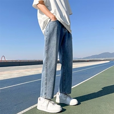 牛仔裤男春季阔腿ins宽松潮流裤子NZ722P45，男装牛仔裤，星座1116-2