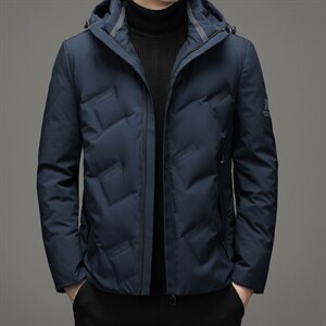 新款2023冬季高品质商务休闲羽绒服男士立领羽绒外套HB20702-P195图片