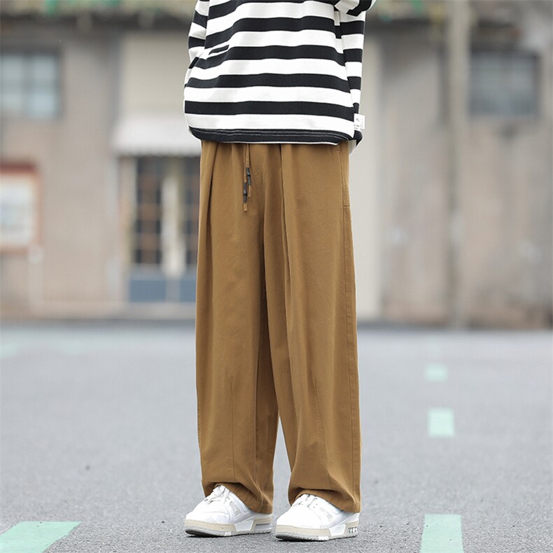 美式潮牌宽松直筒工装裤春季日系cityboy休闲阔腿裤男 K7562-P38图片