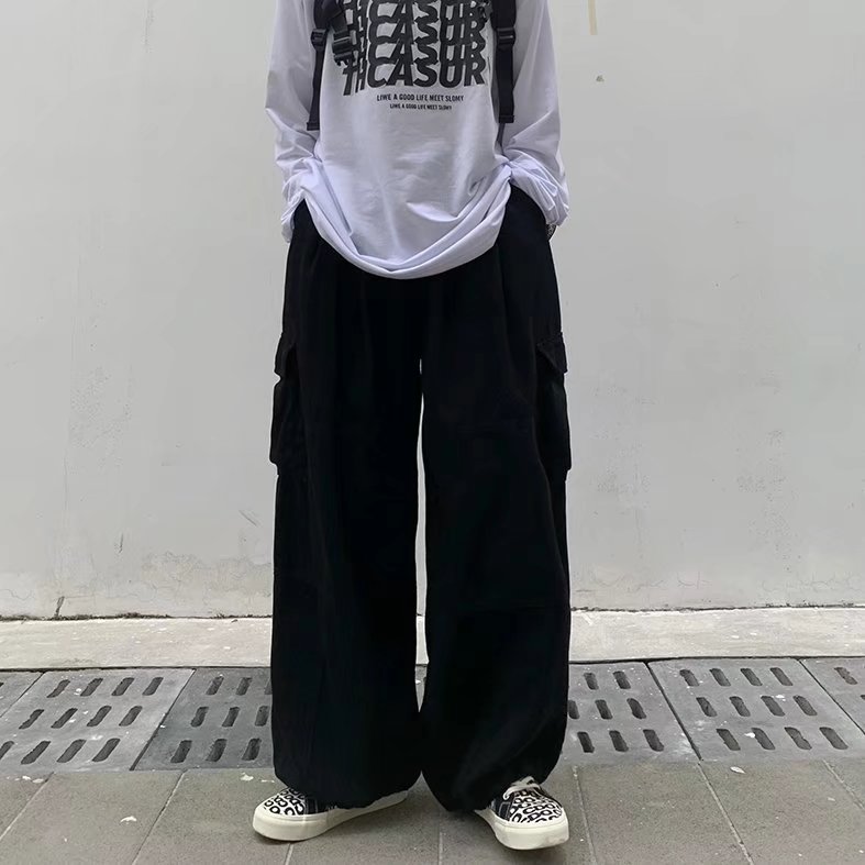 男秋季新款港风纯棉口袋工装休闲裤A376P35,男装休闲裤,星座1116-2