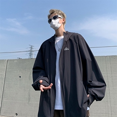 A576-P36日系薄款山系户外冰丝防晒衣潮牌宽松连帽防紫外线外套，男装防晒衣，星座512-6