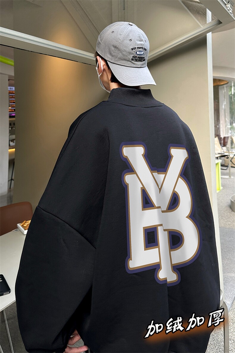 男装加绒加厚高领卫衣B239-G58-P48,男装卫衣,星座514-2(原B239)