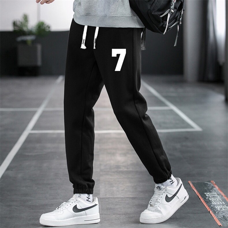 1休闲裤男22秋冬新款舒适百搭运动裤潮牌修身工装裤学生卫裤Z917，男装休闲裤，星座815-2