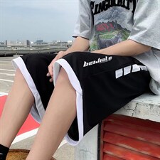 夏季假两件运动潮牌ins休闲五分中薄款港风短裤男裤K3321-P25，男装休闲裤，星座512-2