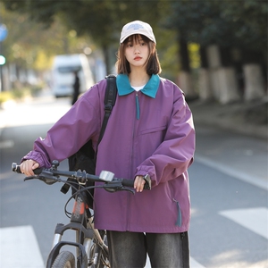 中性风25春款纯色光版开衫翻领夹克外套二开 a406 JK3501  特P70图片