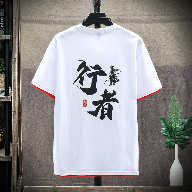 国潮T恤青少年文字印花圆领短袖95%棉男夏季A158-D02，男装T恤，星座310B-3