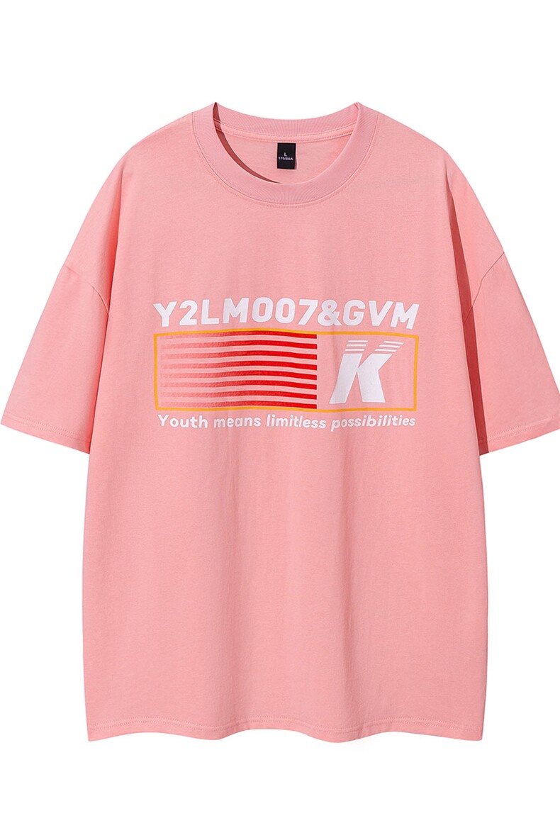 1白底条纹印花设计潮大码M-5XL短袖T恤男DT77779P18块特价控38,男装T恤,星座226-2