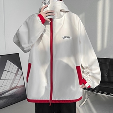 JK9012/P70春装新款两面服中性风夹克男防水冲锋衣宽松外套两面穿，男装夹克，电商A141