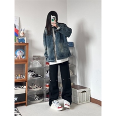 【有货】美式复古水洗做旧牛仔外套男春秋短款夹克W353WW-特P75，男装夹克，星座1007（原301D）