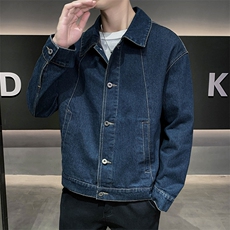 轻熟风男士秋冬休闲牛仔2025秋季长袖夹克店主风JK8013-P125，男装夹克，电商A236