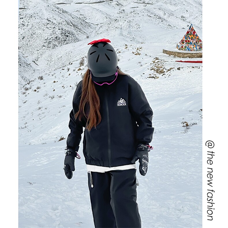 24冬新港风防水防风防寒男女滑雪服滑雪裤套装保暖外套TZ032-P210，男装休闲套装，电商A001-1