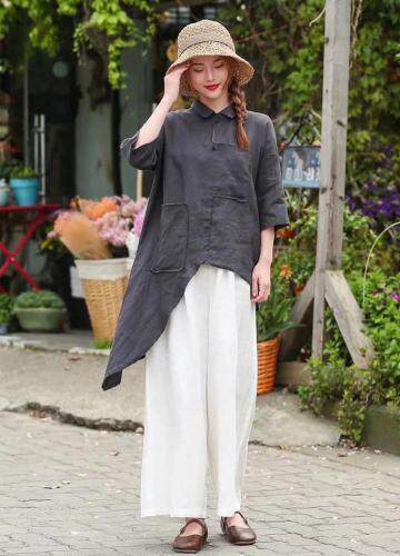 现货复古文艺中长款民族风衬衣，女装，美诗欧 Missorly