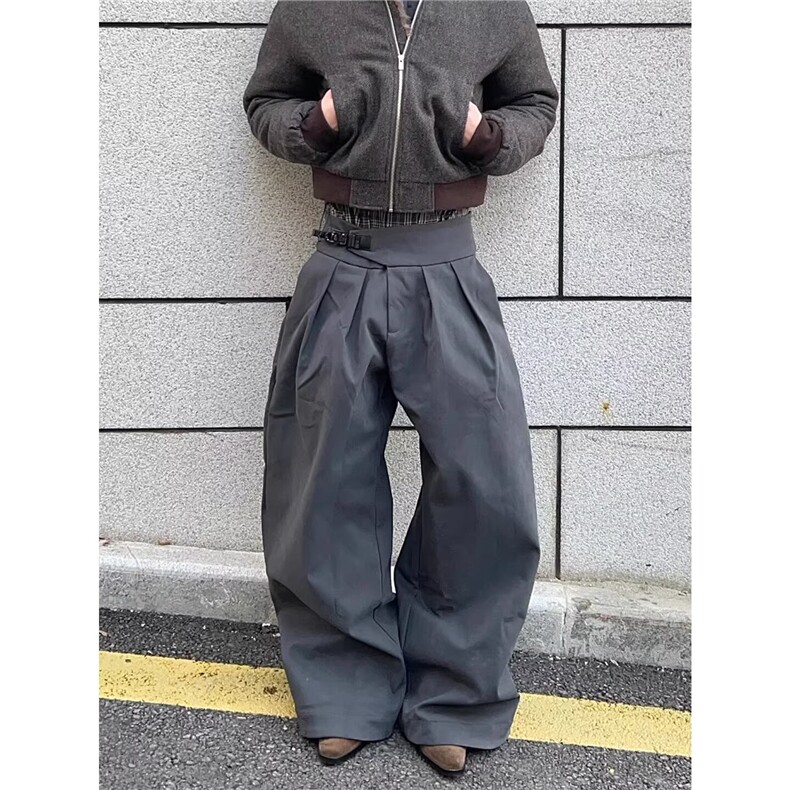 1506/GX0400/P58新款宽松休闲裤男裤子夏季薄款坠感阔腿拖地长裤,男装休闲裤,星座1506A