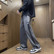 复合秋季菠萝格男宽松织带运动长裤休闲束脚卫裤K016*P45控68，男装休闲裤，星座227-2