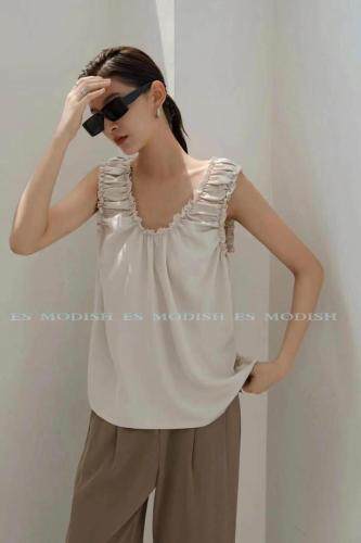 无袖背心面料很舒服，女装背心吊带，ES MODISH