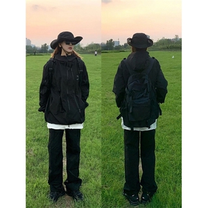 美式户外冲锋棉衣女防水风爬山服vintage外套春秋冬季款加厚夹克,男装棉衣,星座1210-1