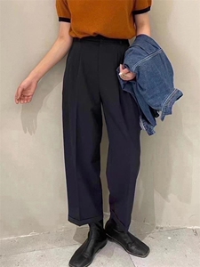 SW/2021秋冬新品阔腿收口西裤,其它,雨木其
