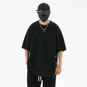 M-6XL 大码240克纯棉宽松新款T恤109-1-T23613-P48图片