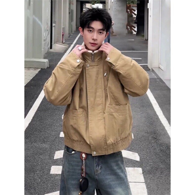 706-MY2267-P105特P现货冬季美式立领飞行员夹克夹棉短款外套,男装夹克,星座706-1