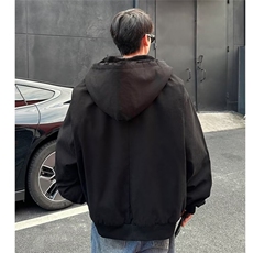 2024新款美式秋冬加厚毛领座山雕连帽夹克外套男女保暖棉服M6155，男装夹克，星座506