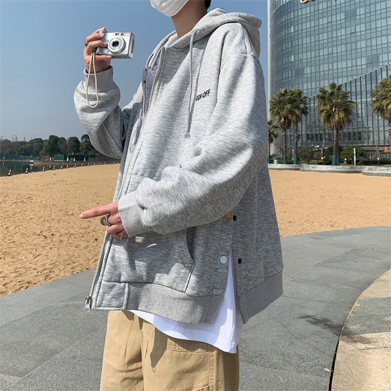 学院风运动夹克外套港风ins潮流休闲开衫连帽卫衣男W7097-P36,男装夹克,星座512-2