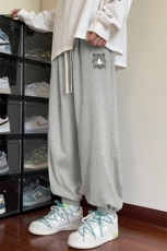 港风休闲裤男虎头刺绣宽松大码束脚卫裤XZ214-8KP706P38，男装休闲裤，星座1204-3