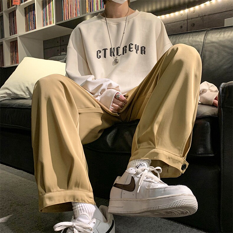 现货夏季男生休闲裤冰丝束脚裤KD531-P40图片
