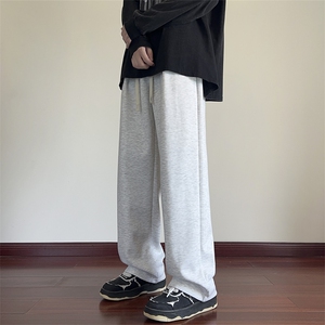 秋季休闲裤男宽松纯色拖地卫裤 K7783-P35加绒P45 控58加绒控68图片