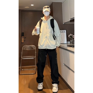 户外防晒衣防紫外线超轻薄冰丝情侣款连帽防晒服25XJ55238特批图片