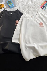 HT73237-P22 华夫格t恤男短袖男大码五分袖 毛毯图片