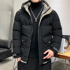 2025冬季主推加绒加厚时尚潮流百搭个性印花年轻时尚外套面包棉服图片