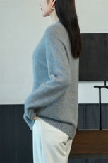 纯欲撩人Ruby红~加厚羊绒开衫女红色针织羊绒毛衣外套宽松秋冬，女装羊绒衫，兴泰羊绒