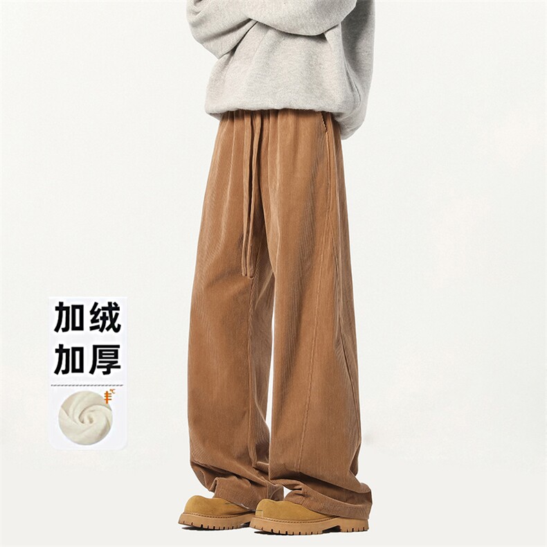 B258-K2581-P45控68加绒55控78 灯芯绒弯刀裤 65%棉35%聚酯纤维图片
