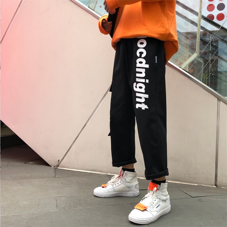 工装裤男潮牌束脚裤韩版潮流休闲裤网红抖音束腿秋季裤子K135-P20，男装休闲裤，星座509