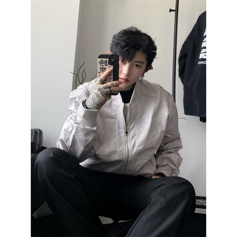 档口图短款夹克潮牌棒球服外套男女同款DY195-P80量大优,男装夹克,星座1213
