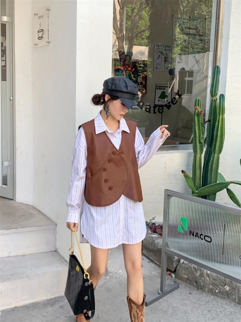 爱美欧，秋装现货，皮马衬衣两件套，其它，爱美欧