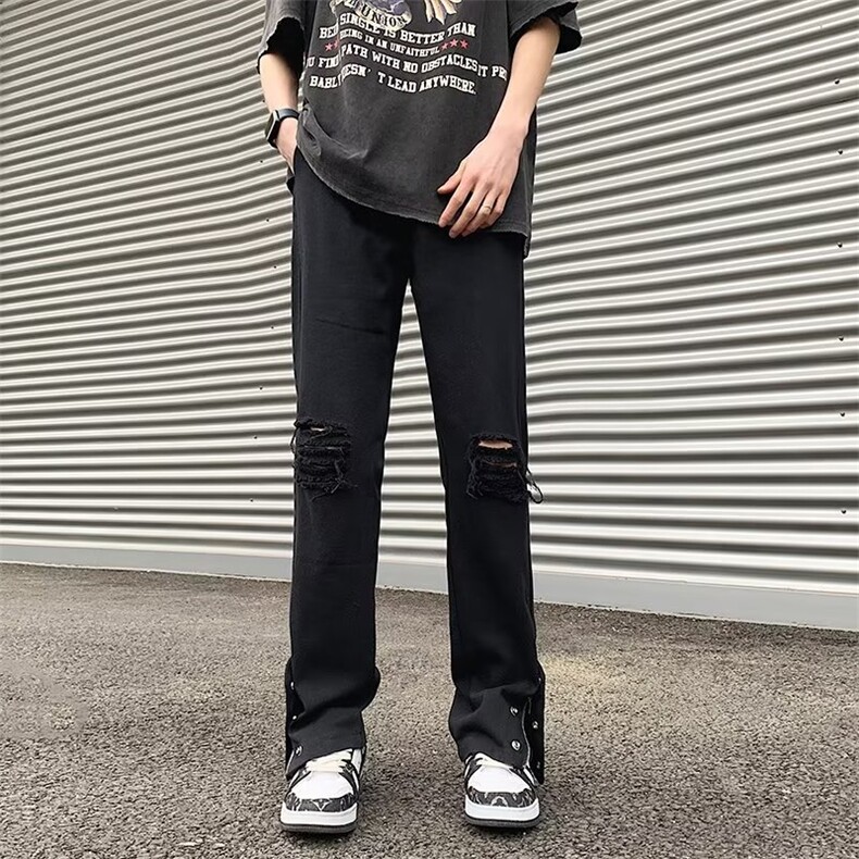 美式牛仔裤男春秋新款休闲直筒裤ND606P40,男装牛仔裤,星座1116-2