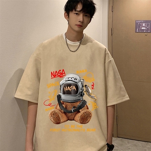 麂皮绒短袖t恤男大码半袖男 JD82281-P25图片