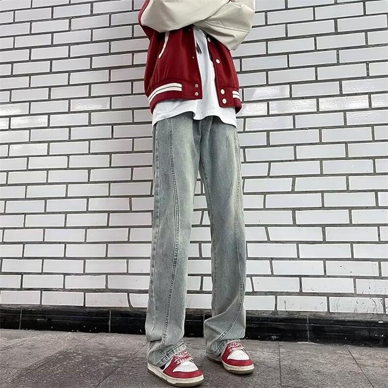 美式牛仔裤男款秋季长裤潮NT05P46,男装牛仔裤,星座1116-2