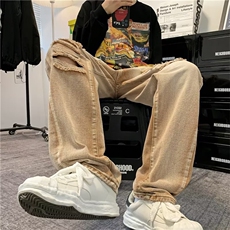 牛仔裤男秋季潮大码休闲裤子高街NT285P45，男装牛仔裤，星座1116-2