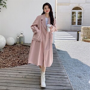 【现货】2022秋新款oversize甜美风衣251-609-P155-K218图片